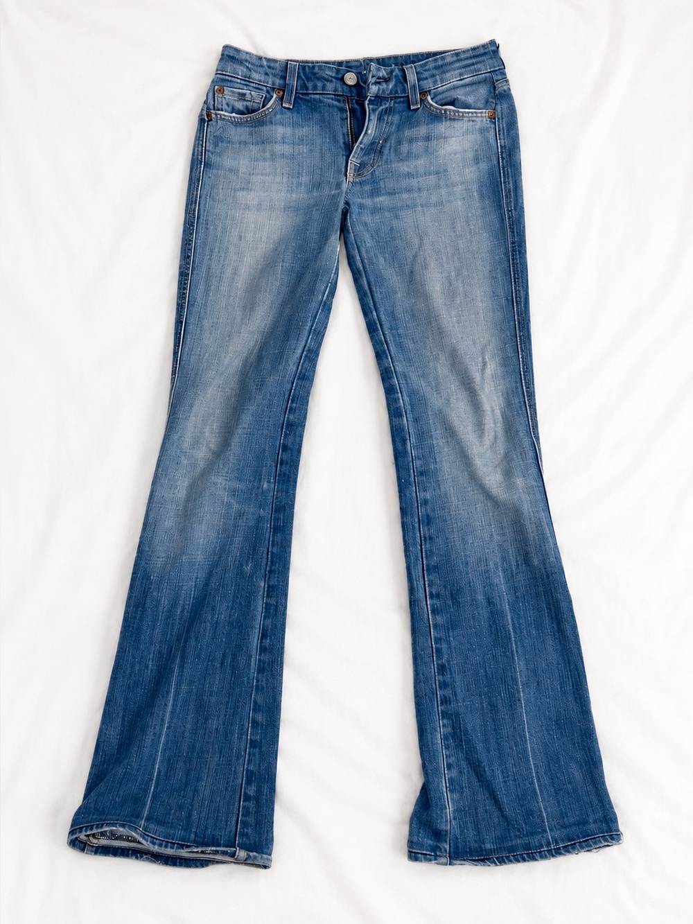 7 For All Mankind Bootcut Flare Jeans Size 27 Made in USA